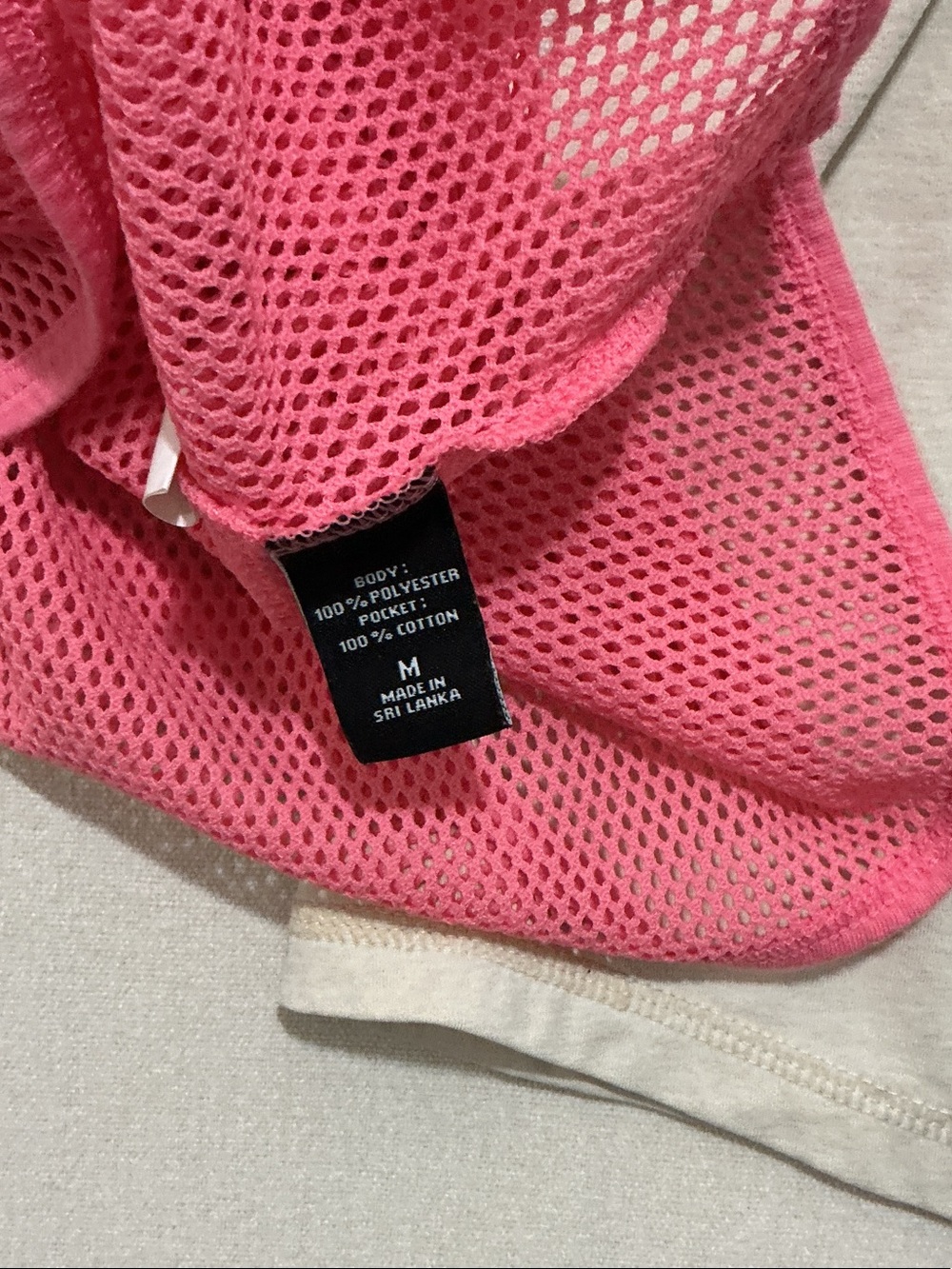 Moda Pink Mesh Racerback & Cream Cotton Racerback Tank Set - Picture 9 of 9
